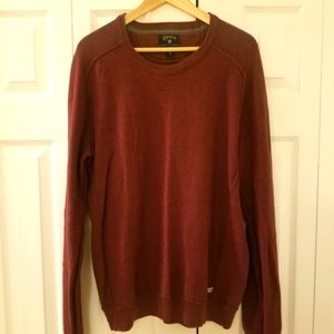 Converse Black Canvas Pullover Long Sleeve Crewneck Polo Sweat Shirt Size Large